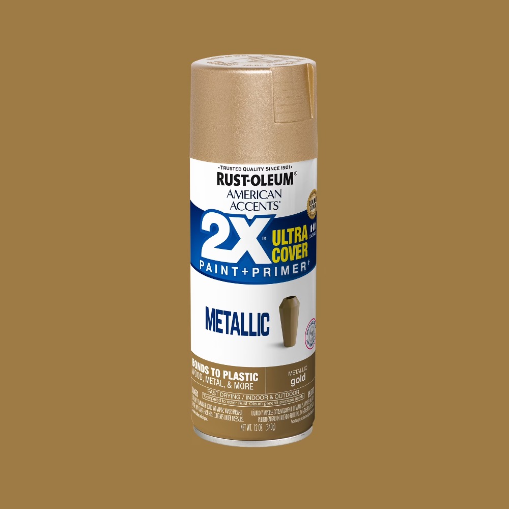 Metallic Spray Paint - طلاء رش معدني ذهبي أمريكي 2X