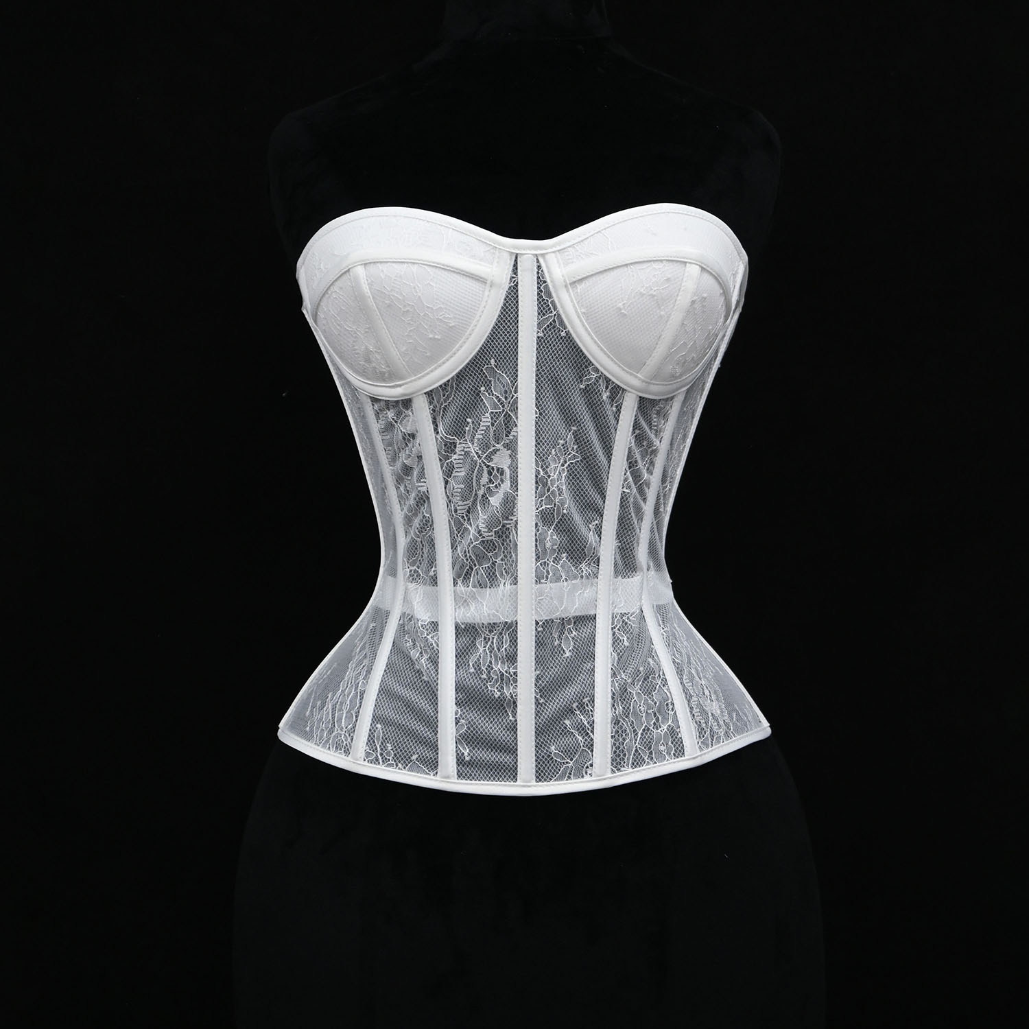 Boning Corset Steel - كورسيه نسائي بدعامات فولاذية، بتصميم مجوف