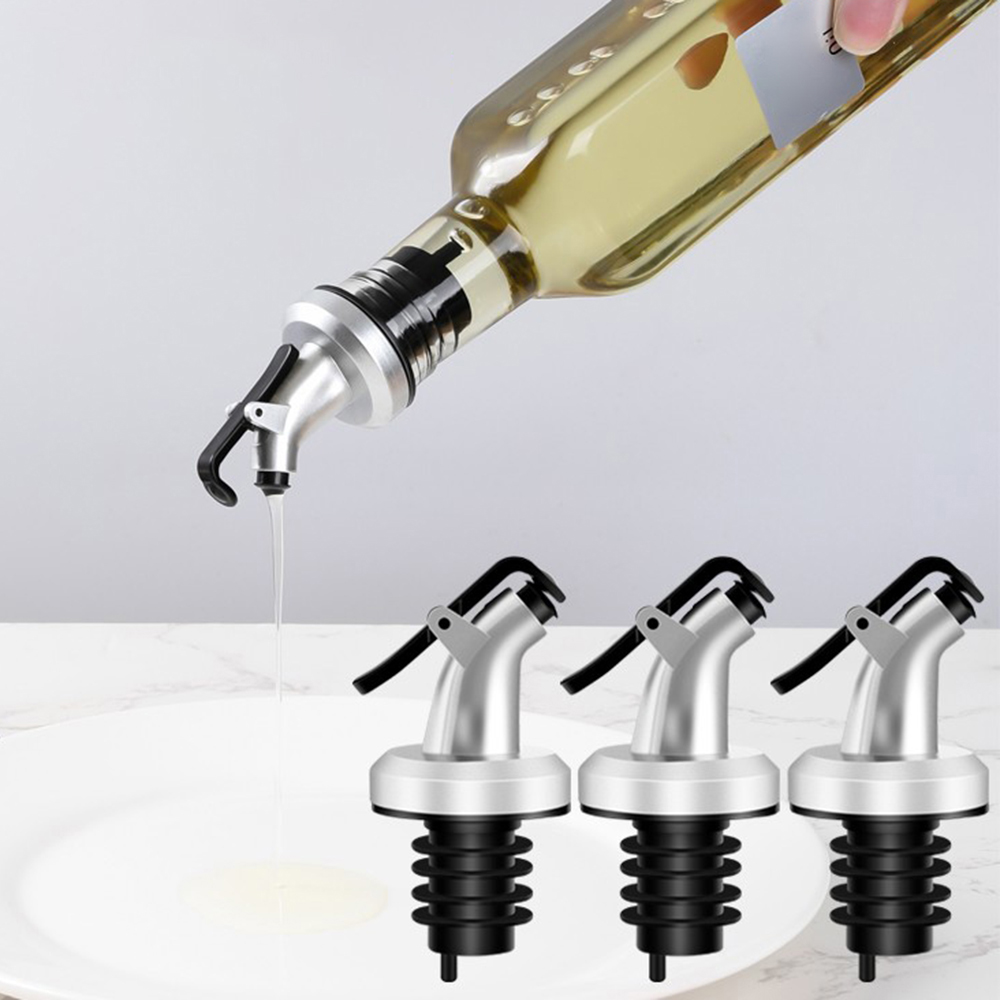 Metallic Spray Paint - 3 قطع سدادات زجاجات بلاستيكية فضية