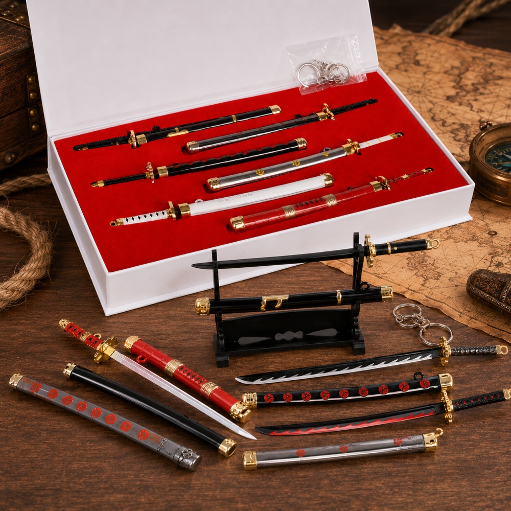 Cosplay Prop Dagger - مجموعة سلسلة مفاتيح على شكل سيف