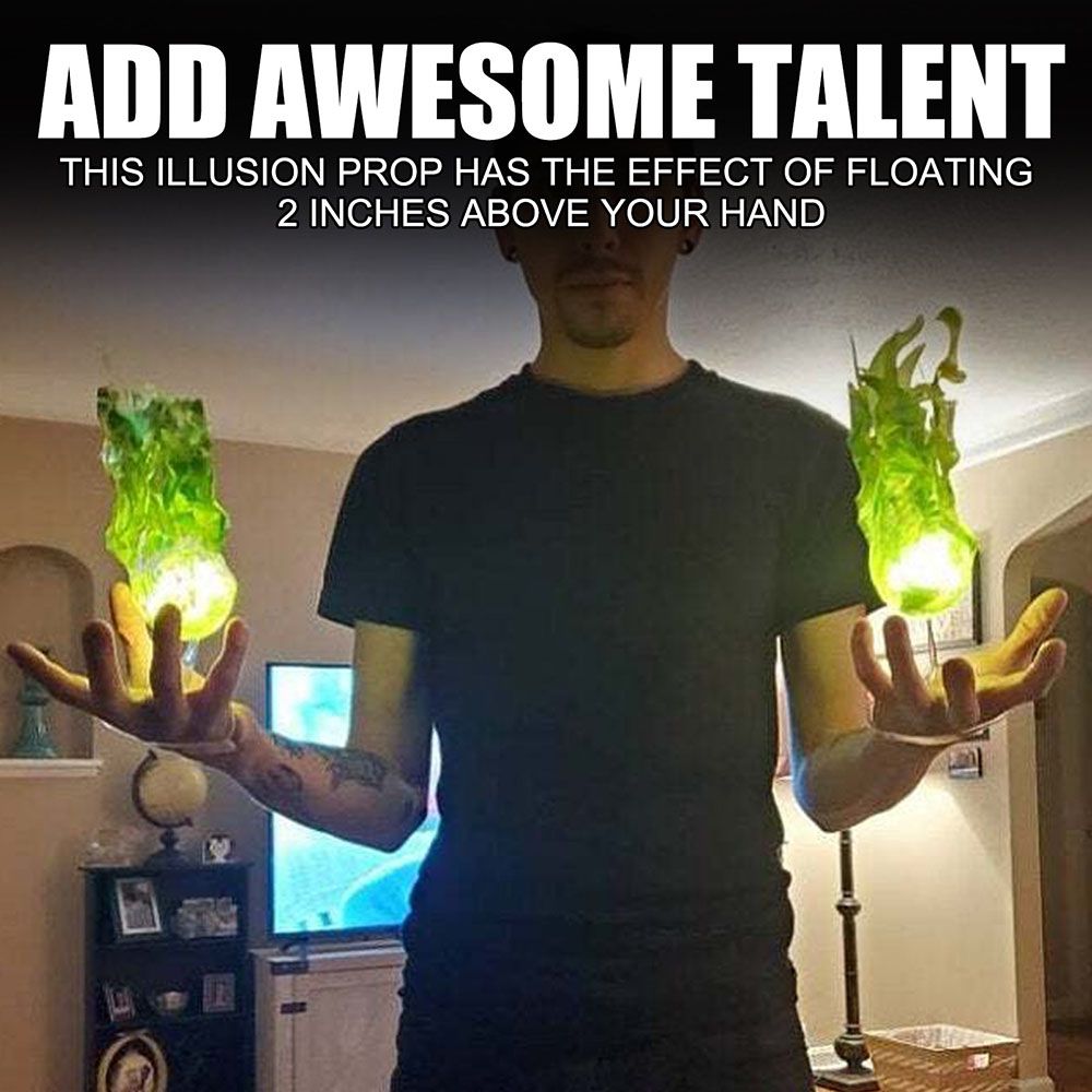 Cosplay Fireball Prop - إكسسوارات تنكرية، كرة نار عائمة، ديكور