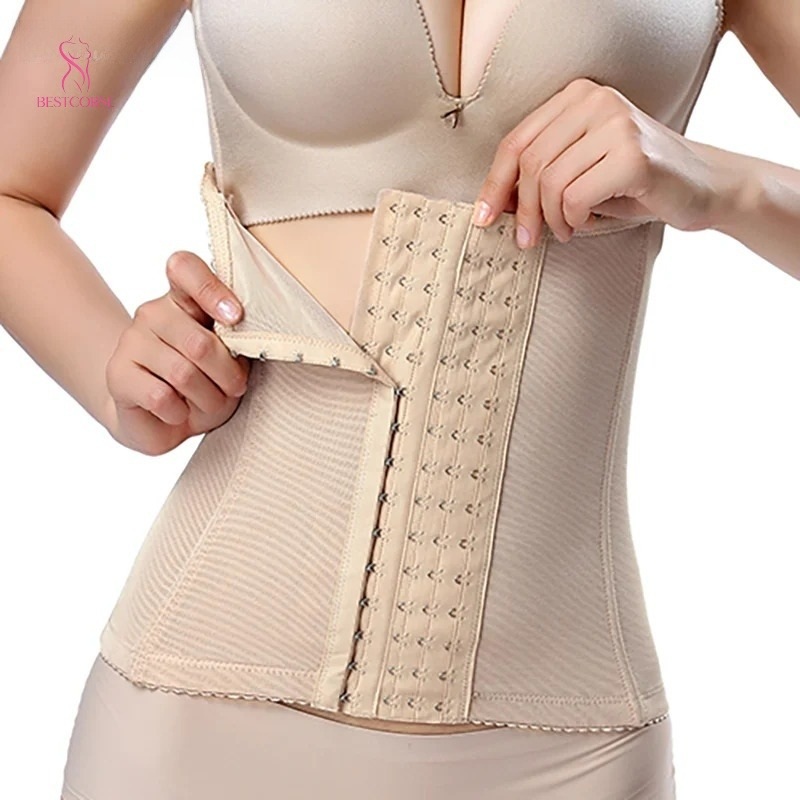 Boning Corset Steel - 6Xl حجم كبير الخصر المدرب الجسم
