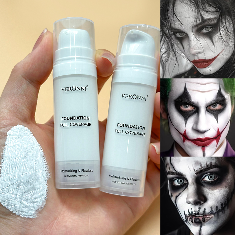 Cosplay Prop Primer - هالوين السائل القوطي الأبيض ماكياج اللون
