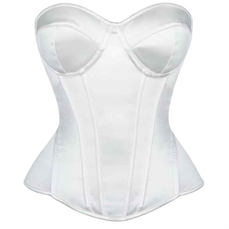 مشد أبيض نسائي فوق الصدر، مشد  - مراجعة Boning Corset Steel وسعره