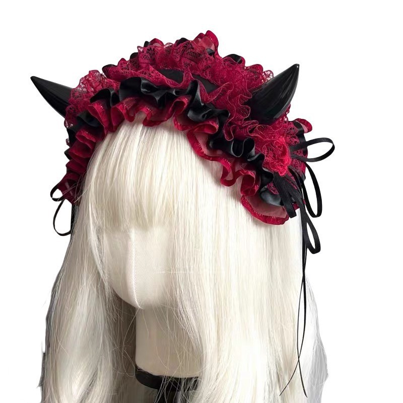 عصابة رأس يابانية بتصميم قوطي  - مراجعة Cosplay Prop Bow وسعره