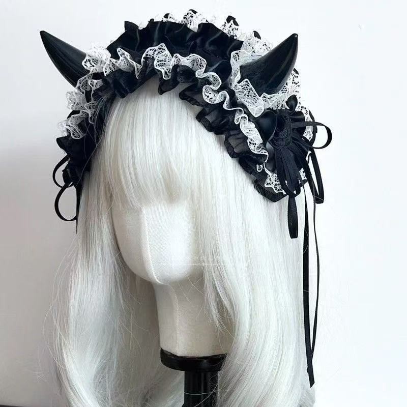 عصابة رأس يابانية بتصميم قوطي  - مراجعة Cosplay Prop Bow وسعره