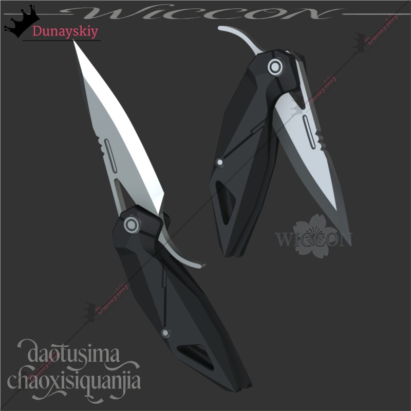YiNuo*/ سكين كوسبلاي ثلاثي الأ - مراجعة Cosplay Prop Knife وسعره