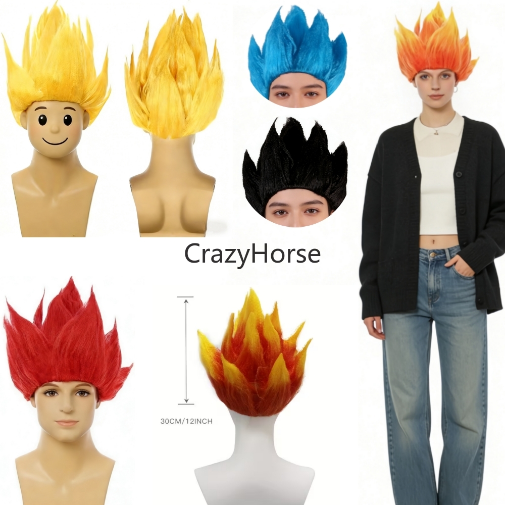 شعر مستعار للرجال البالغين لحف - مراجعة Cosplay Flame Prop وسعره