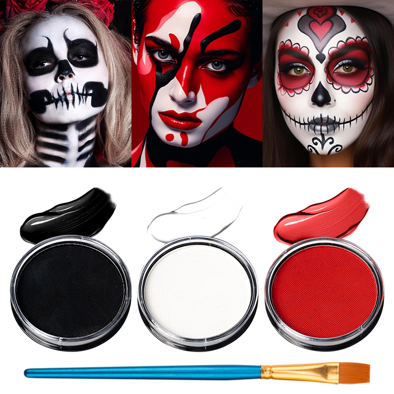 مجموعة من 3 ألوان (أسود، أبيض، - مراجعة Cosplay Prop Paint وسعره
