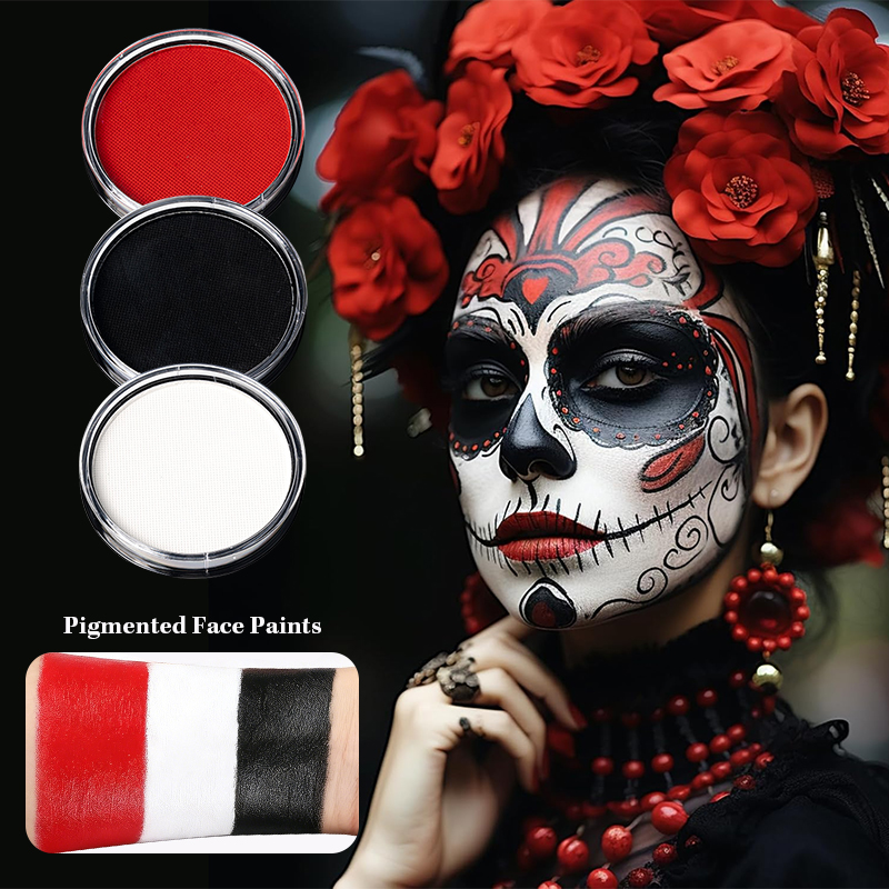 مجموعة من 3 ألوان (أسود، أبيض، - مراجعة Cosplay Prop Paint وسعره