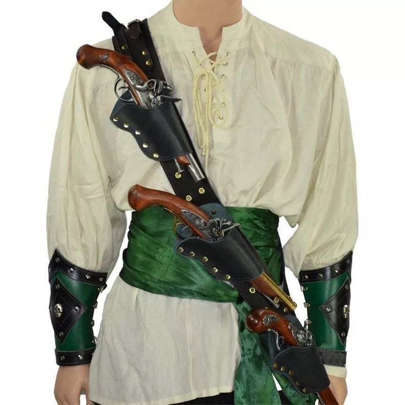 عصر النهضة القراصنة فلينتلوك م - مراجعة Cosplay Prop Bag وسعره