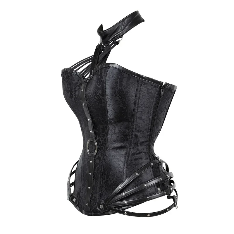 القوطية Steampunk مشد القمم مع - مراجعة Boning Corset Steel وسعره