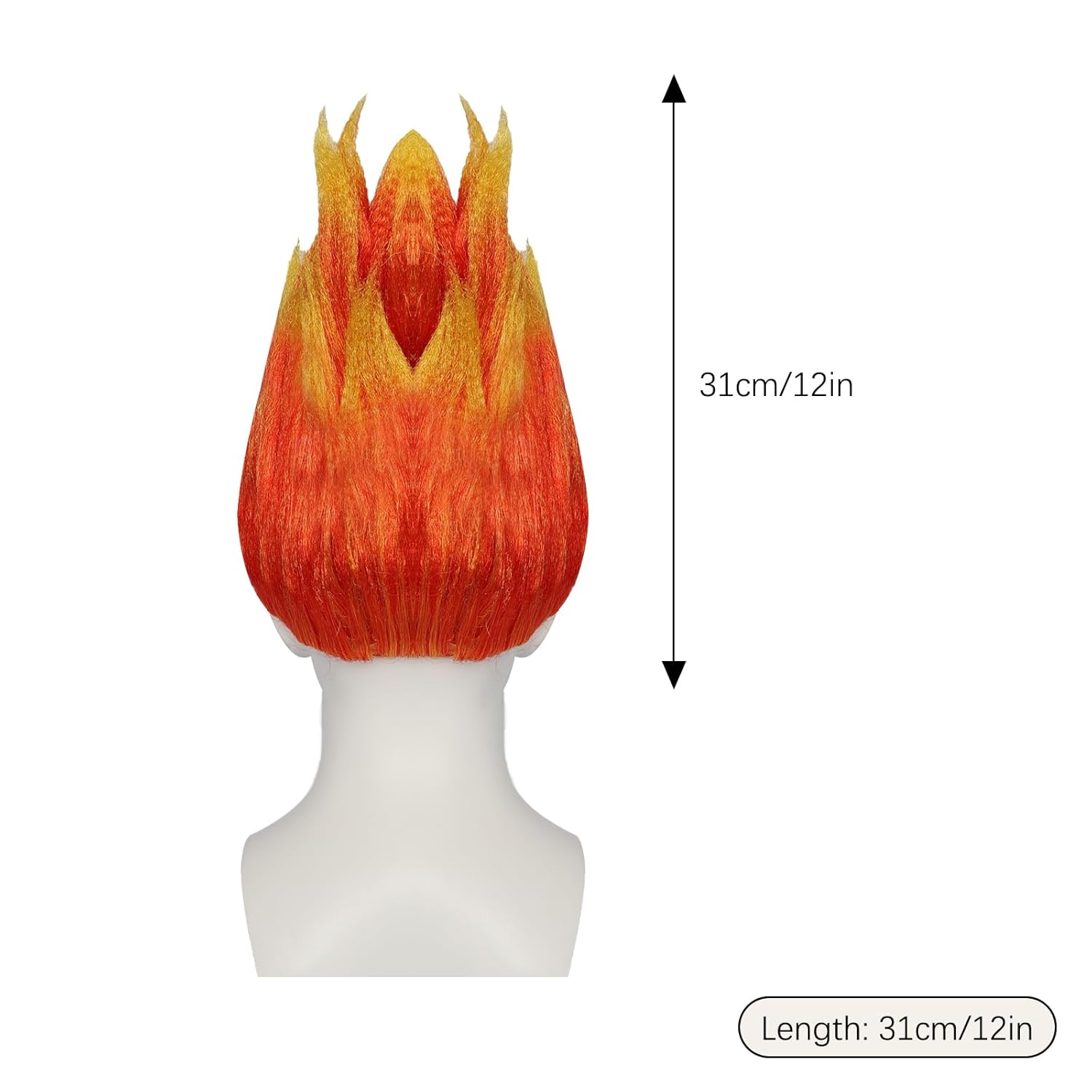 باروكة شعر مستعار بتصميم اللهب - مراجعة Cosplay Flame Prop وسعره