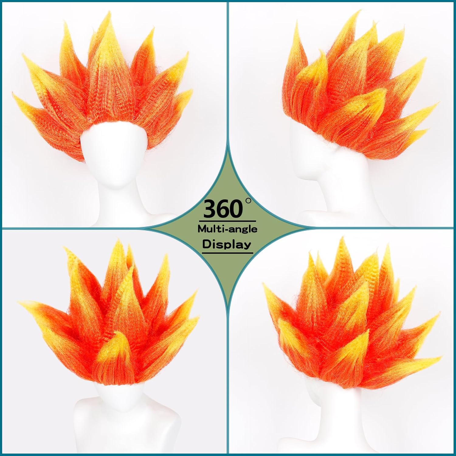 باروكة شعر مستعار بتصميم اللهب - مراجعة Cosplay Flame Prop وسعره