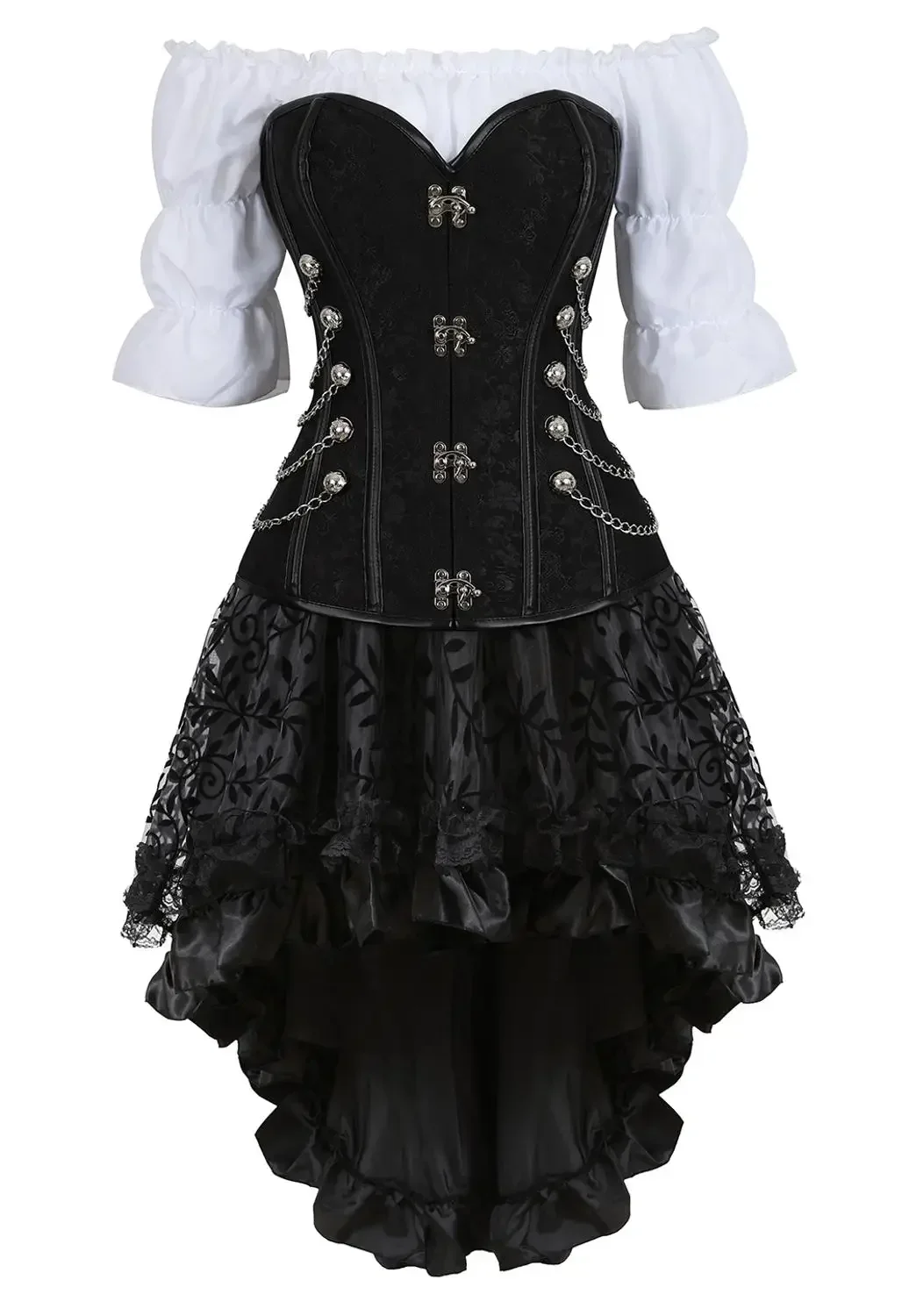 إمرأة القراصنة مشد الجلود الصل - مراجعة Boning Corset Steel وسعره